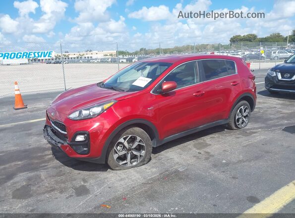 KNDPMCAC1N7970242 2022 KIA SPORTAGE Red წინა მარცხენა ხედი სამი მეოთხედიდან
