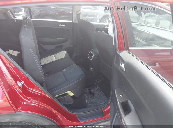 KNDPMCAC1N7970242 2022 KIA SPORTAGE Red VIN კოდის სტიკერის ხედი