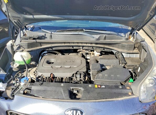 KNDPMCAC2H7188469 2017 KIA SPORTAGE Blue ძრავის განყოფილების ხედი