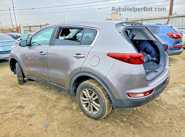 KNDPMCAC3H7178484 2017 KIA SPORTAGE Gray Trasero izquierdo