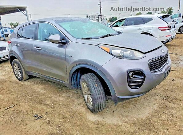 KNDPMCAC3H7178484 2017 KIA SPORTAGE Gray Delantero derecho