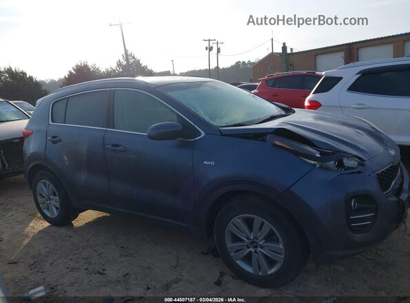 KNDPMCAC4J7393619 2018 KIA SPORTAGE Blue უკანა სალონის ხედი