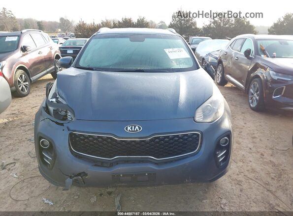 KNDPMCAC4J7393619 2018 KIA SPORTAGE Blue ხელსაწყოთა პანელის ხედი