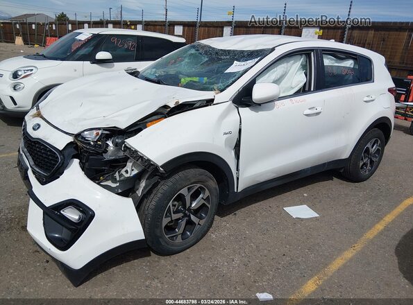 KNDPMCAC5L7721598 2020 KIA SPORTAGE White წინა მარცხენა ხედი სამი მეოთხედიდან