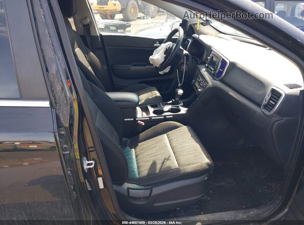 KNDPMCAC6K7550214 2019 KIA SPORTAGE Black Front interior view