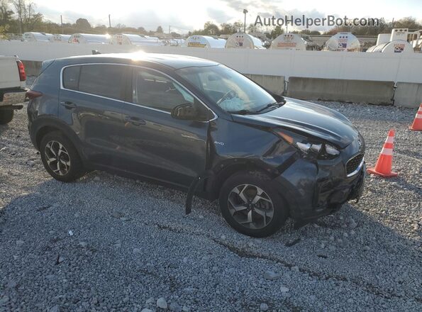 KNDPMCAC8N7014904 2022 KIA SPORTAGE Синий Передняя правая четверть