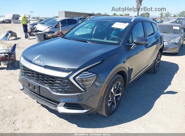 KNDPVCDG9R7154381 2024 KIA SPORTAGE HYBRID Серый Передняя левая четверть