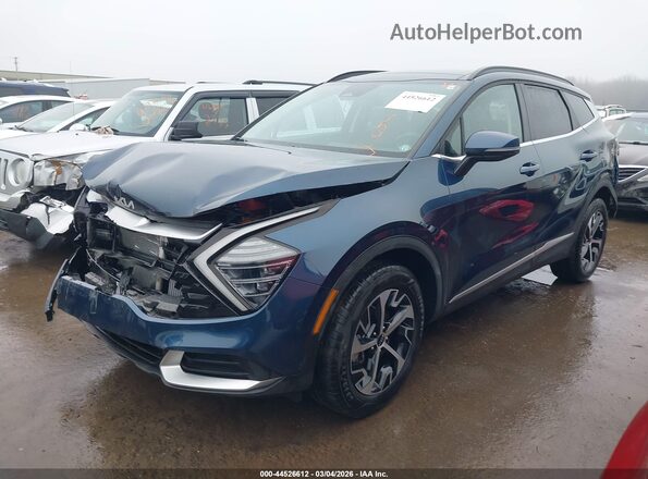KNDPVCDGXR7147343 2024 KIA SPORTAGE HYBRID Blue წინა მარცხენა ხედი სამი მეოთხედიდან