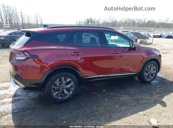 KNDPXCDG2S7184595 2025 KIA SPORTAGE HYBRID Maroon უკანა სალონის ხედი
