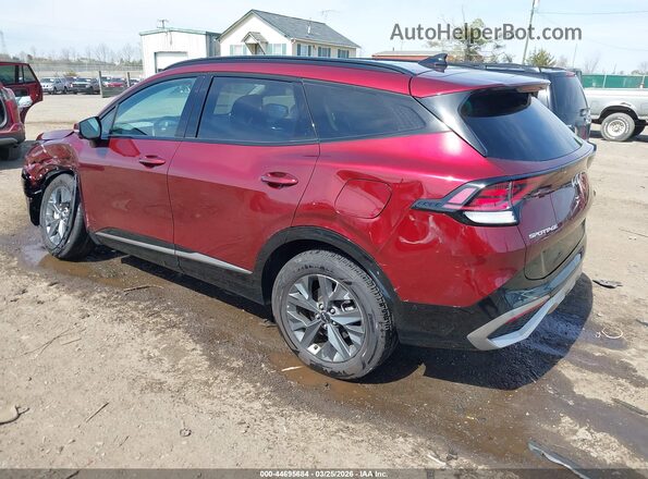 KNDPXCDG2S7184595 2025 KIA SPORTAGE HYBRID Maroon უკანა მარცხენა