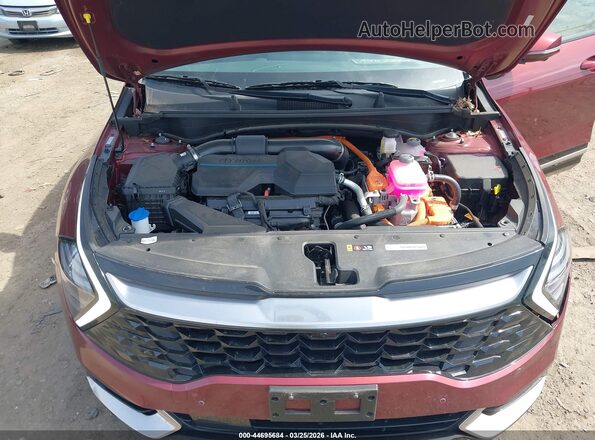 KNDPXCDG2S7184595 2025 KIA SPORTAGE HYBRID Maroon უკანა ხედი