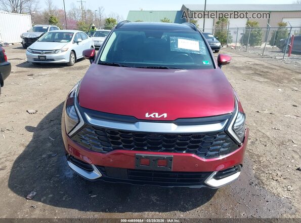 KNDPXCDG2S7184595 2025 KIA SPORTAGE HYBRID Maroon ხელსაწყოთა პანელის ხედი