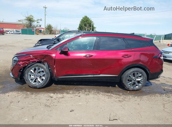 KNDPXCDG2S7184595 2025 KIA SPORTAGE HYBRID Maroon სალონის 360-გრადუსიანი ხედი