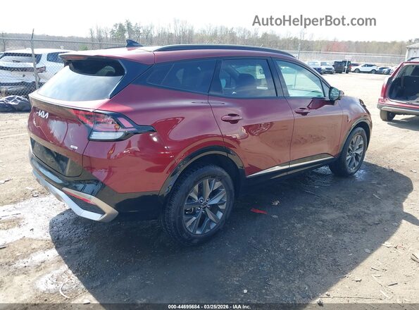 KNDPXCDG2S7184595 2025 KIA SPORTAGE HYBRID Maroon უკანა მარჯვენა