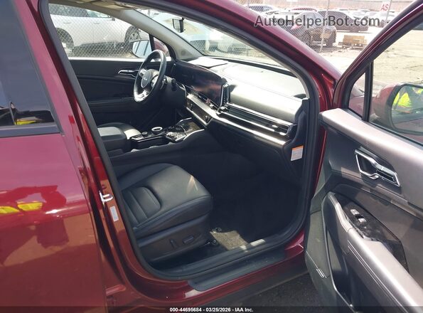 KNDPXCDG2S7184595 2025 KIA SPORTAGE HYBRID Maroon წინა სალონის ხედი