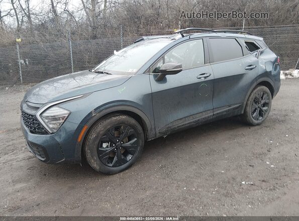 KNDPYDDH4S7262175 2025 KIA SPORTAGE PLUG-IN HYBRID Dark Blue Առջևի ձախ երեք քառորդ տեսարան