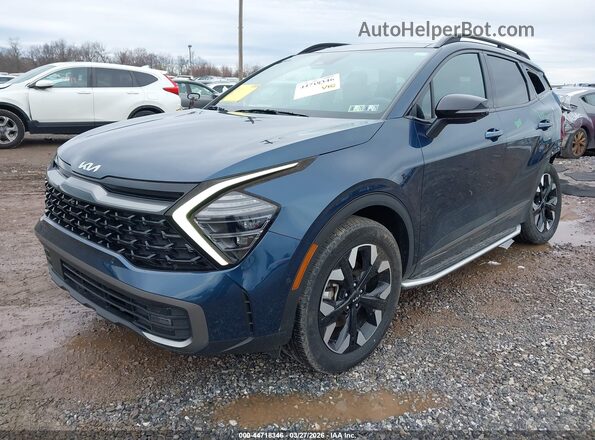 KNDPZDDH7R7142104 2024 KIA SPORTAGE PLUG-IN HYBRID Blue წინა მარცხენა ხედი სამი მეოთხედიდან