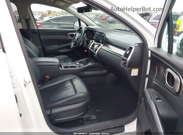 KNDRG4LG7M5036912 2021 KIA SORENTO HYBRID White Սալոնի դիմացի տեսք