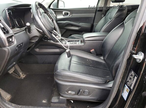 KNDRG4LG8M5055470 2021 KIA SORENTO Black წინა სალონის ხედი