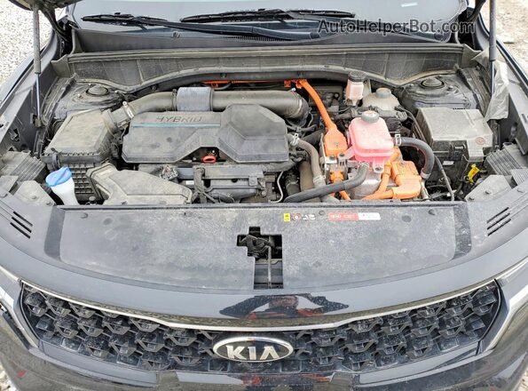 KNDRG4LG8M5055470 2021 KIA SORENTO Black ძრავის განყოფილების ხედი