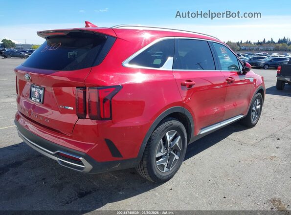 KNDRH4LG0M5032181 2021 KIA SORENTO HYBRID Red Tył prawy