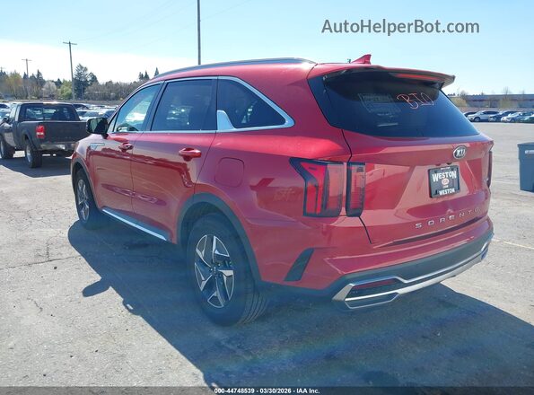 KNDRH4LG0M5032181 2021 KIA SORENTO HYBRID Red Tył lewy