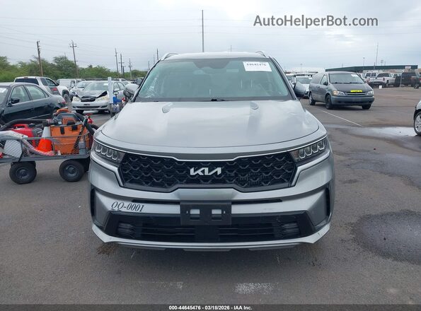 KNDRH4LG2P5228644 2023 KIA SORENTO HYBRID Gray უკანა სალონის ხედი