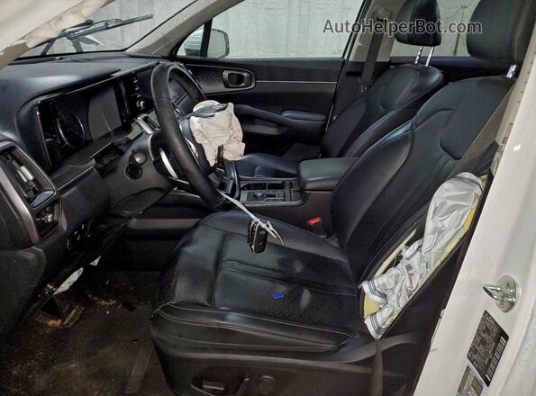 KNDRH4LG4M5033303 2021 KIA SORENTO White წინა სალონის ხედი
