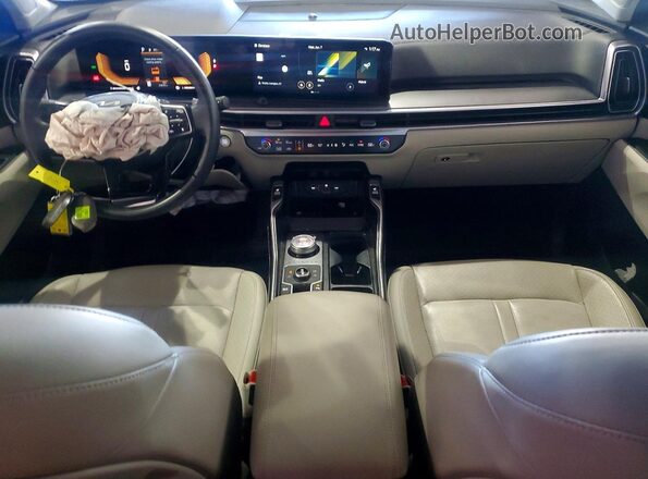 KNDRHDJG6S5295663 2025 KIA SORENTO Blue Vista del salpicadero