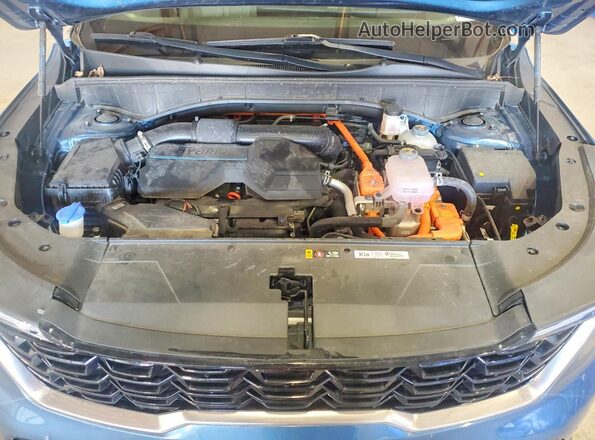 KNDRHDJG6S5295663 2025 KIA SORENTO Blue Vista del compartimento del motor
