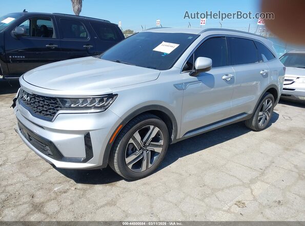 KNDRHDLG0R5248443 2024 KIA SORENTO HYBRID Silver Front left