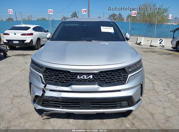 KNDRHDLG0R5248443 2024 KIA SORENTO HYBRID Silver Instrument cluster view