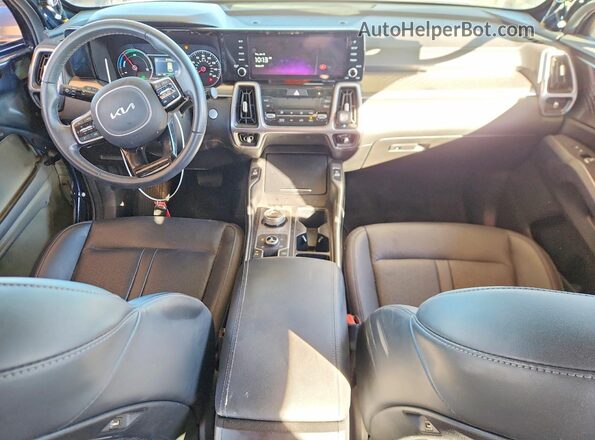 KNDRHDLG9P5176669 2023 KIA SORENTO Blue Vista del salpicadero