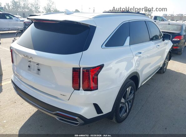 KNDRHDLG9R5259778 2024 KIA SORENTO HYBRID White Trasero derecho