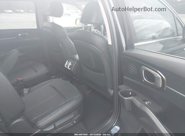 KNDRHDLGXP5223949 2023 KIA SORENTO HYBRID Black VIN კოდის სტიკერის ხედი