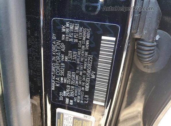 KNDRJDLH5N5082251 2022 KIA SORENTO Black 360 interior view