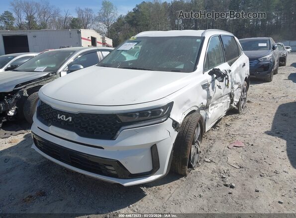 KNDRKDLG4P5217405 2023 KIA SORENTO HYBRID White Vista tres cuartos delantera izquierda