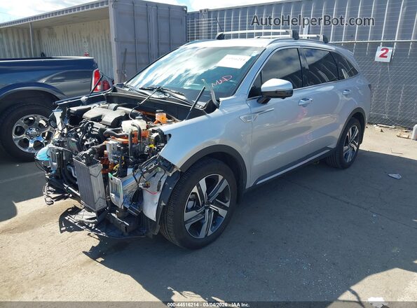 KNDRMDLH8N5063135 2022 KIA SORENTO PLUG-IN HYBRID Gray წინა მარცხენა ხედი სამი მეოთხედიდან