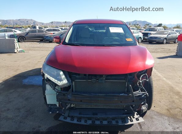 KNMAT2MT2GP600113 2016 NISSAN ROGUE Красный Вид задней части салона