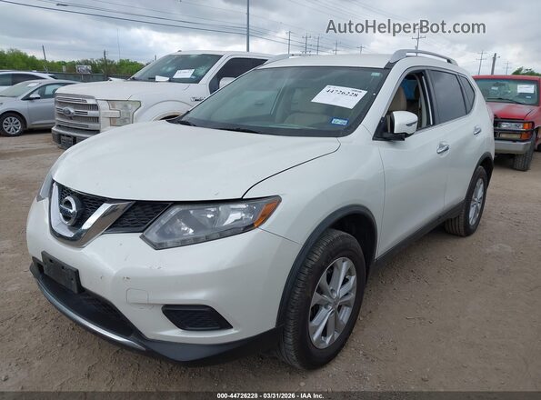 KNMAT2MT2GP681534 2016 NISSAN ROGUE Белый Передняя левая четверть