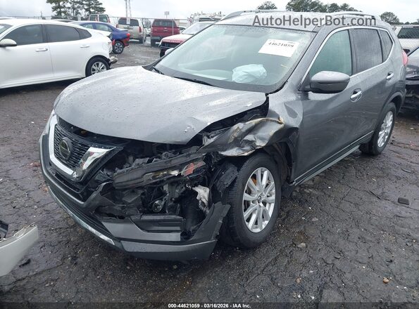 KNMAT2MT2JP574779 2018 NISSAN ROGUE Gray Առջևի ձախ երեք քառորդ տեսարան