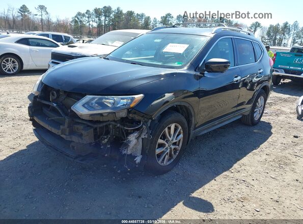 KNMAT2MT3HP566457 2017 NISSAN ROGUE Black Առջևի ձախ երեք քառորդ տեսարան