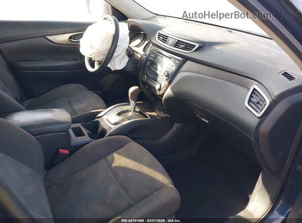KNMAT2MT5GP697856 2016 NISSAN ROGUE Blue Widok wnętrza z przodu