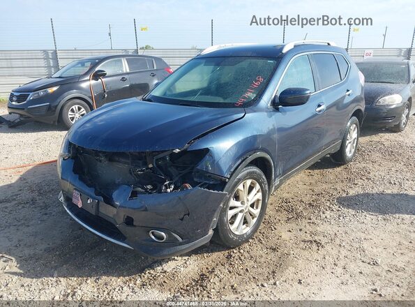 KNMAT2MT5GP697856 2016 NISSAN ROGUE Blue Przód lewy