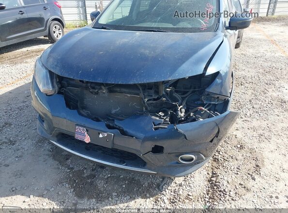 KNMAT2MT5GP697856 2016 NISSAN ROGUE Blue Widok z przodu