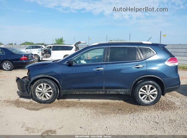 KNMAT2MT5GP697856 2016 NISSAN ROGUE Blue Widok wnętrza 360 stopni