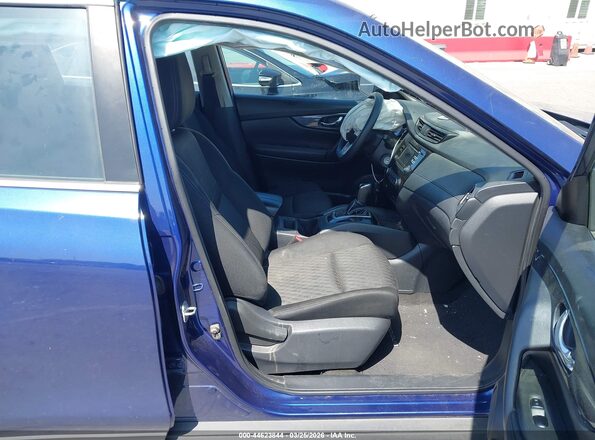 KNMAT2MT5HP570607 2017 NISSAN ROGUE Blue Widok wnętrza z przodu