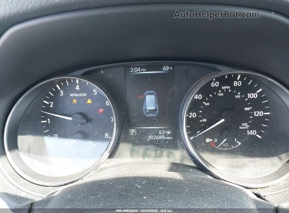 KNMAT2MT5HP570607 2017 NISSAN ROGUE Blue Widok tylnych siedzeń