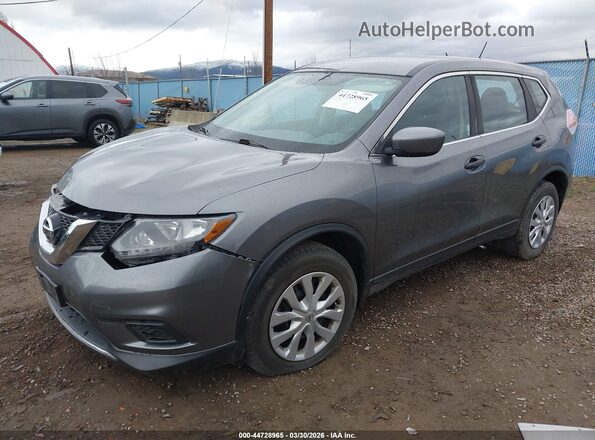 KNMAT2MT6GP663005 2016 NISSAN ROGUE Gray 
