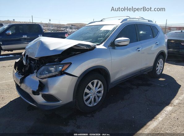 KNMAT2MT7GP718450 2016 NISSAN ROGUE Silver Front left